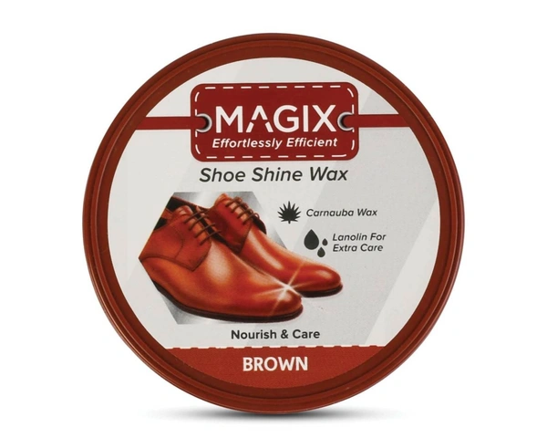 MAGIX SHOE WAX POLISH BROWN - 48GM