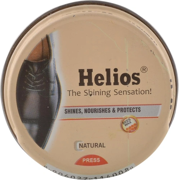 HELIOS SHOE WAX POLISH NATURAL - 40GM