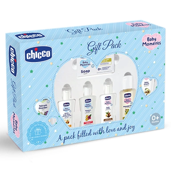 CHICCO BABY CARING GIFT SET (BLUE) - 7N