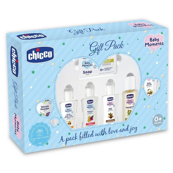CHICCO BABY CARING GIFT SET (BLUE) - 5N