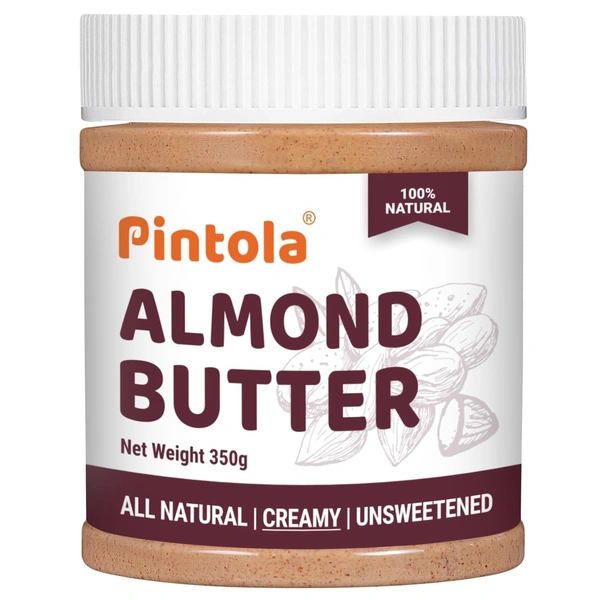 PINTOLA ALMOND BUTTER CREAMY UNSWEETEND - 350GM