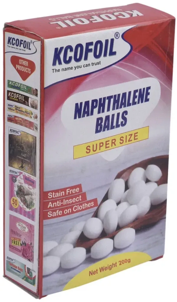 KCOFOIL NAPHTHALENE BALLS - 100 GM