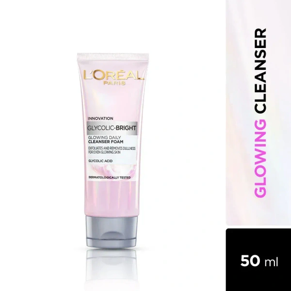 LOREAL GLYCOLIC-BRIGHT CLEANSER FOAM - 50ML