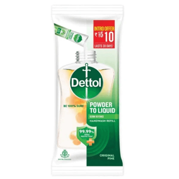 DETTOL H/W POWDER TO LIQUID ORIGINAL 8G - UNIT