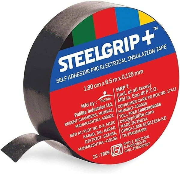 STEELGRIP PVC TAPE 1.70CMX6.5 - 125MM