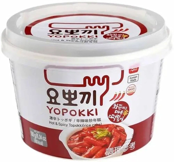 YOPOKKI SWEET & SPICY TOPOKKI RICE CAKE BOWL - 180GM