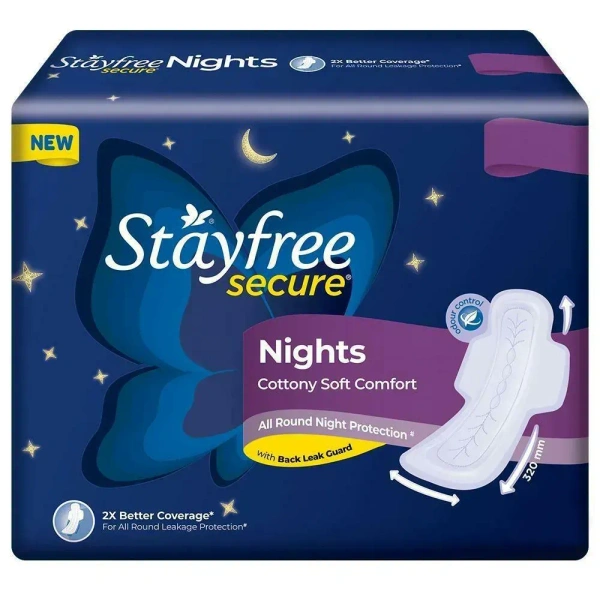 STAYFREE SECURE NIGHTS COTTONY SOFT - 18N