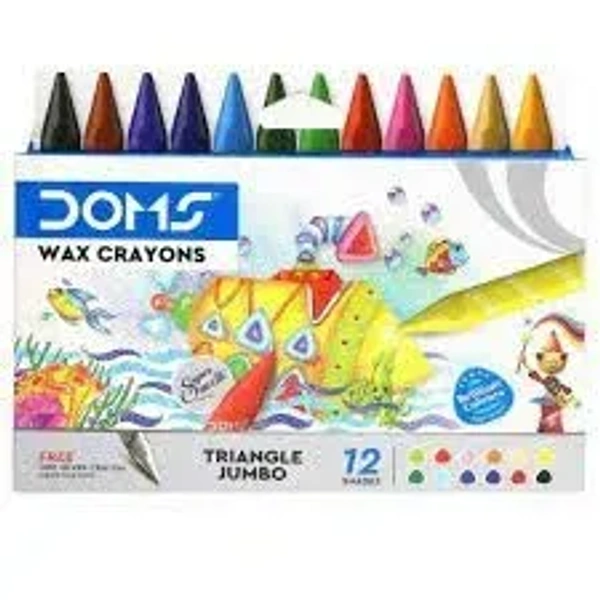 DOMS JUMBO CRAYONS - 13SHADES