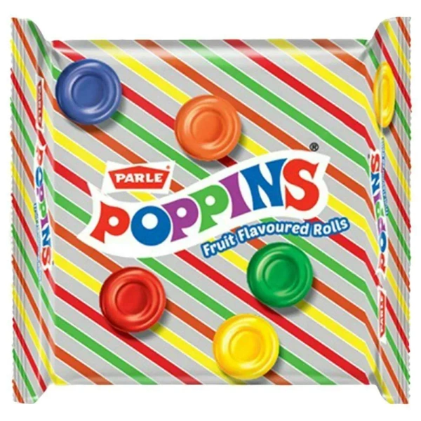 PARLE POPPINS FRUIT FLAVOURED CANDIES - 100GM