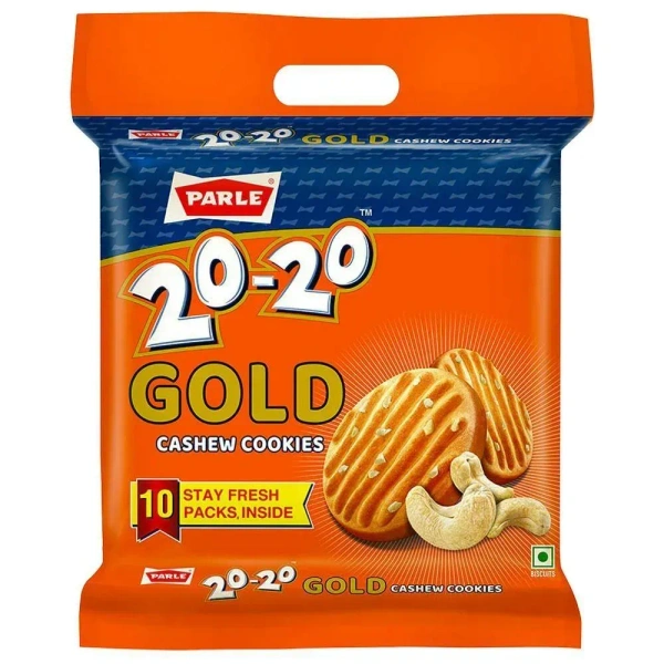 PARLE 20-20 BUTTER GOLD CASHEW COOKIES - 1KG