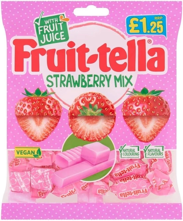 FRUIT-TELLA SIMPLY STRAWBEERY (POUCH) - 135GM