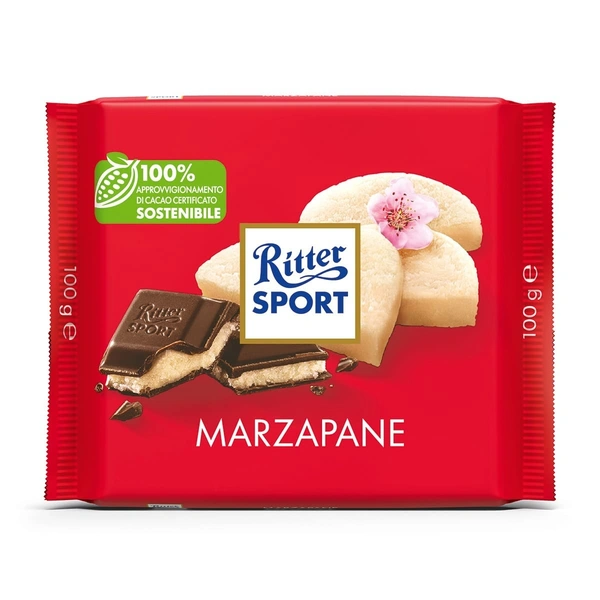 RITTER SPORT CHOCOLATE ALMOND PASTE MAZAPAN - 100GM