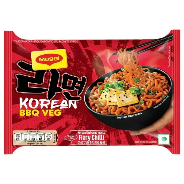 MAGGI NDL KOREAN BBQ VEG - 90GM