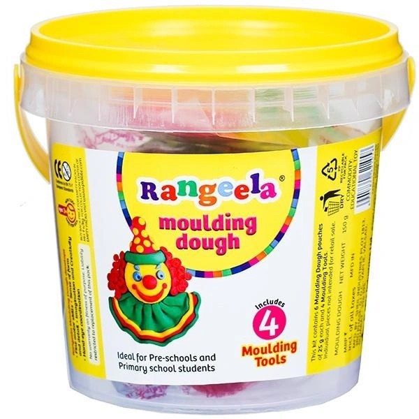 RANGEELA MOULDING DOUGH PACK+ 4N TOOLS (BUCKET) - 150GM