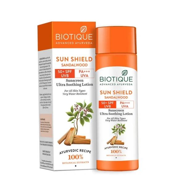 BIOTIQUE SPF-50 BIO SANDALWOOD - 120ML
