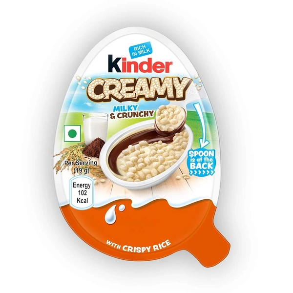 KINDER CREAMY MILK & KRUNCH - 19GM
