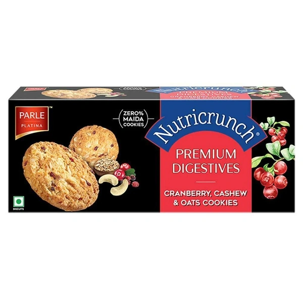 PARLE NUTRICRUNCH COOKIES MILLET CASHEW - 79.2GM