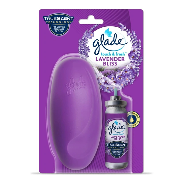 GLADE TOUCH & FRESH DISPENSER+REFILL LAVENDER - 12 ML