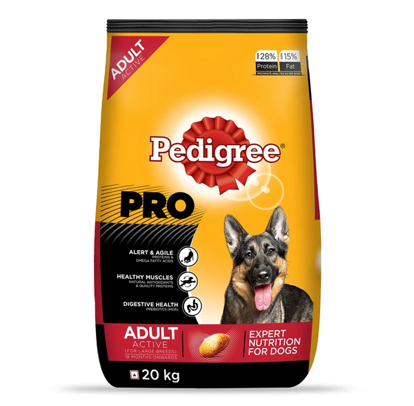 PEDIGREE PRO ADULT LARGE BREED 18 MONTHS - 90GM