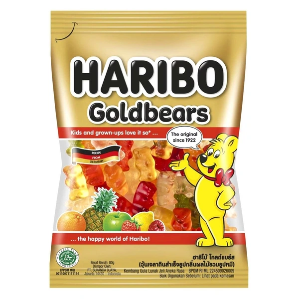 HARIBO GOLDBEARS - 80GM