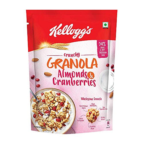KELLOGGS GRANOLA ALMONDS & CRANBERRIES - 460GM