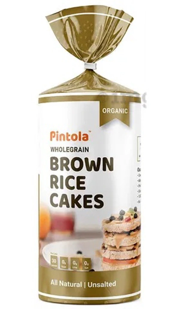 PINTOLA BROWN RICE CAKES ALL NATURAL UNSALTED - 125GM
