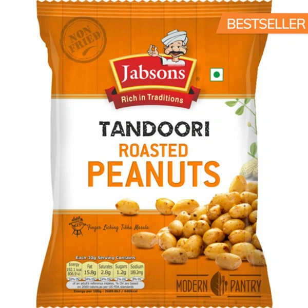 JABSONS PEANUTS TANDOORI ROASTED - 150GM