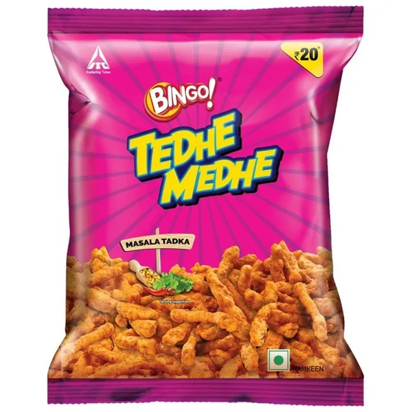 BINGO TEDHE MEDHE MASALA TADKA - 135GM