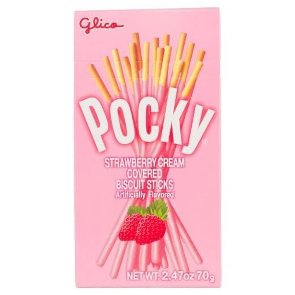 GLICO POCKY STRAWBERRY STICK - 45GM