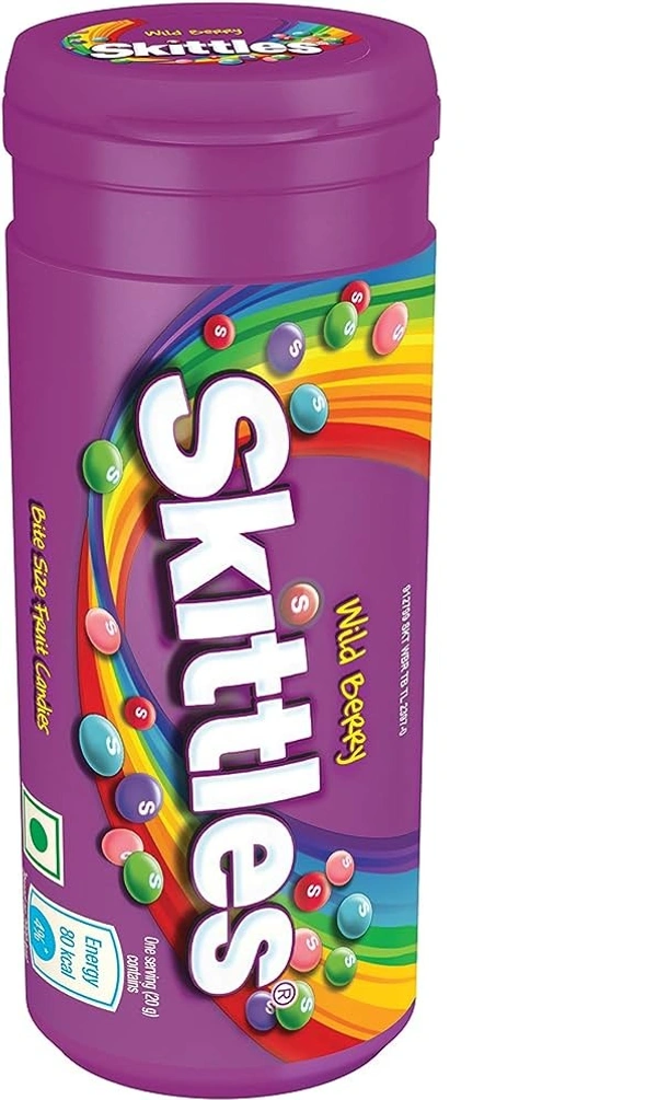 SKITTLES FRUIT CANDIES WILD BERRY (TUBE) - 33GM