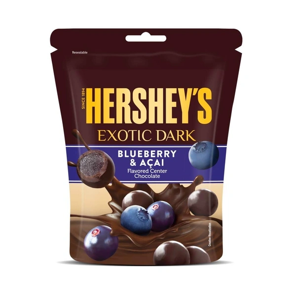 HERSHEYS EXOTIC DARK BLUEBERRY & ACAI - 33.3GM