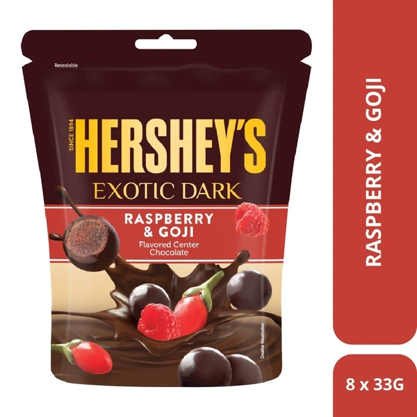 HERSHEYS EXOTIC DARK RASPBERRY & GOJI - 33.3GM