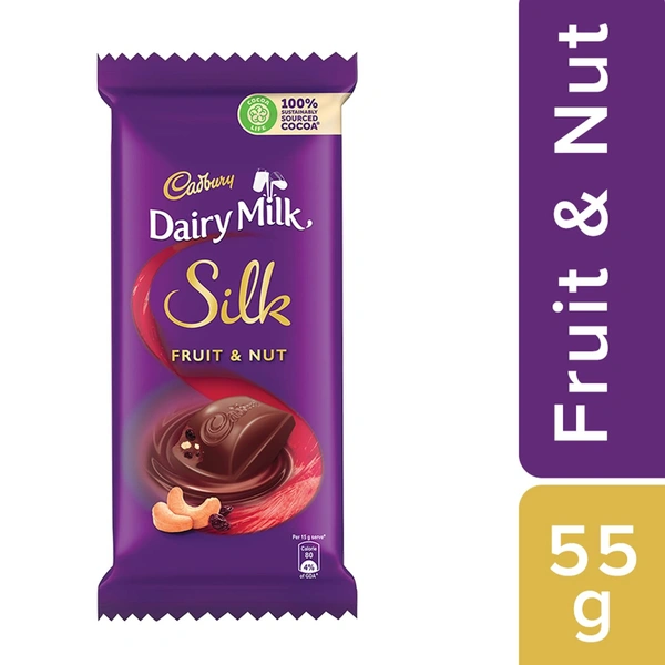 CADBURY SILK FRNT&NUT - 55GM