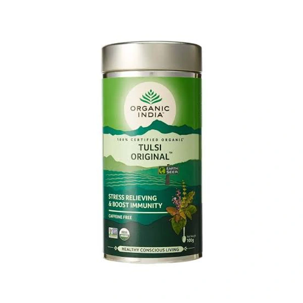ORGANIC TULSI ORIGINAL 100GM TIN - TIN