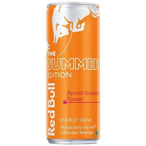 REDBULL THE SUMMER EDITION APRICOT-STRAWBERRY FLAVOUR - 250ML