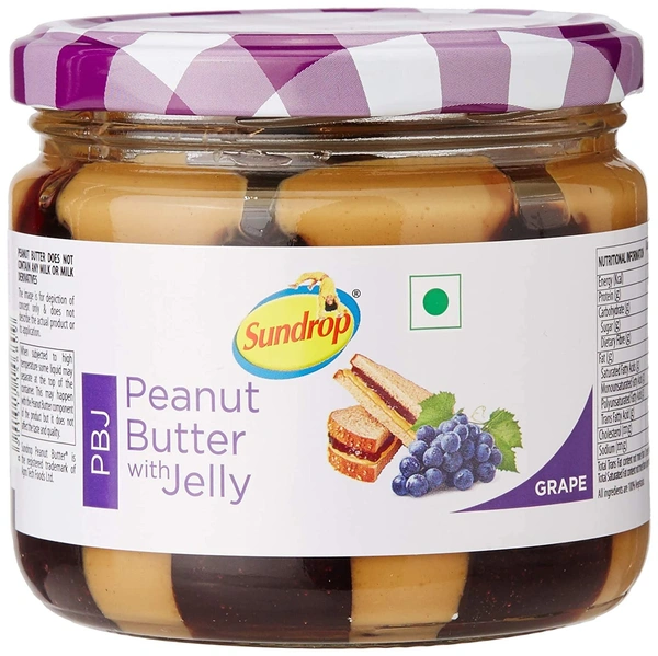 SUNDROP PEANUT BUTTER WITH GRAPE JELLY - 340GM