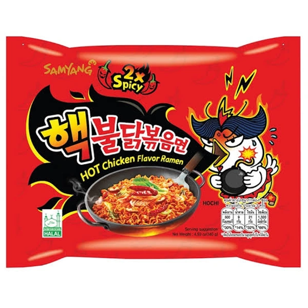 SAMYANG HOT CHICKEN RAMEN 2X SPICY NOODLES - 140GM
