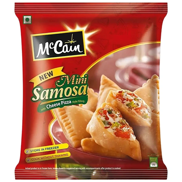 MCCAIN MINI SAMOSA CHEESE PIZZA - 240GM