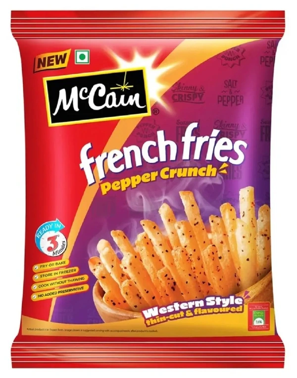 MCCAIN FRENCH FRIES PEPPER CRUNCH - 420GM