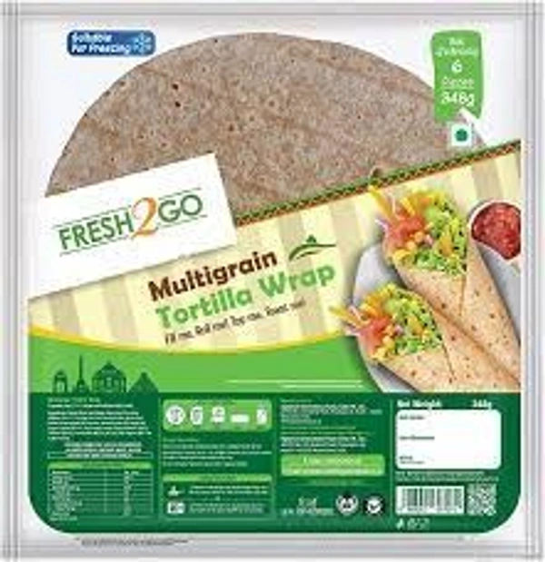 FRESH2GO TORTILLA WRAP MULTIGRAIN - 348GM