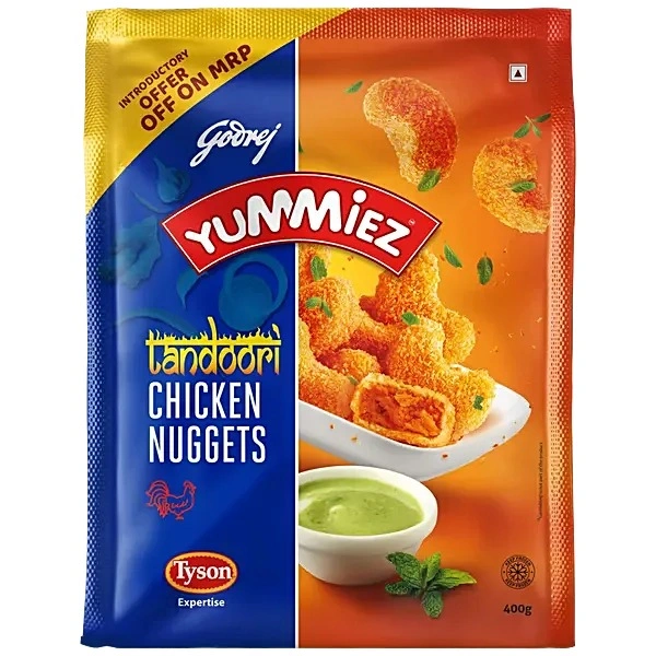 GYM CHK NUGGETS TANDOORI - 400GM
