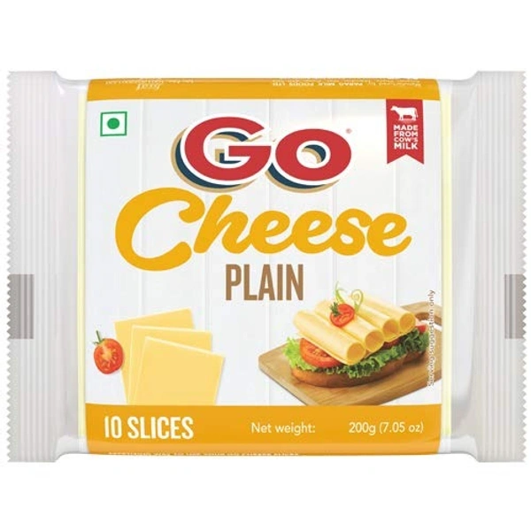 GO CHEESE SLICE PLAIN - 200GM