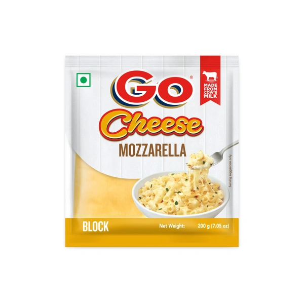 GO CHEESE MOZZARELLA BLOCK - 200GM