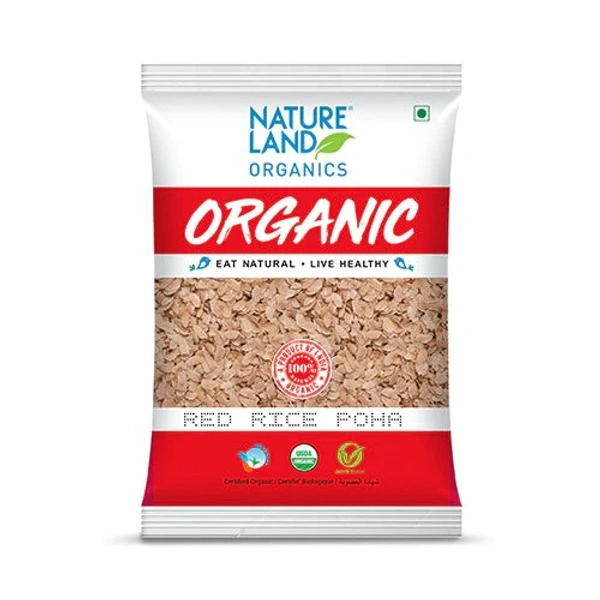 NLO ORGANIC RED RICE POHA - 500GM