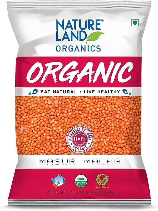 NLO ORGANIC MALKA MASOOR - 500GM