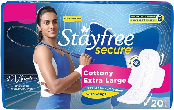STAYFREE COTTONY XL-WINGS - 20N