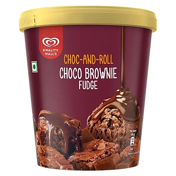 KW TUB CHOCO BROWNIE FUDFE - 375GM