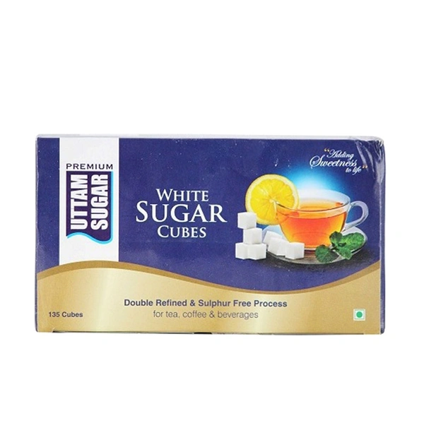 UTTAM WHITE SUGAR CUBES - 135N