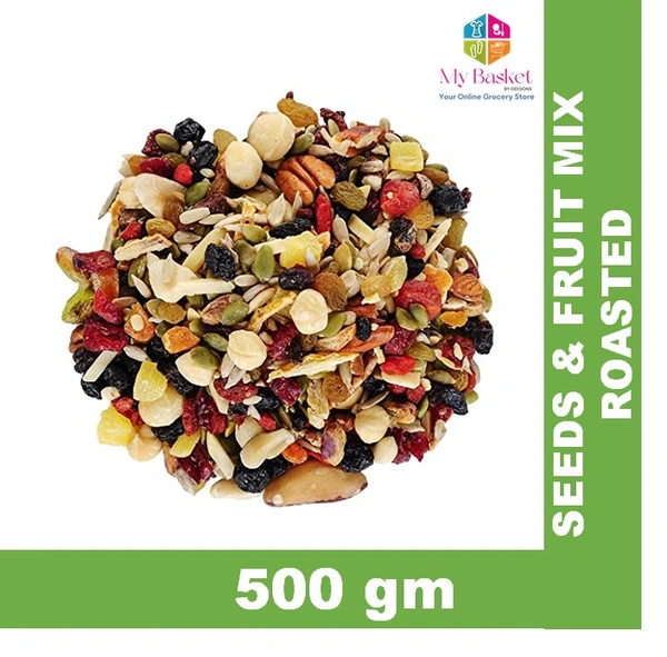 SEEDS & FRUIT MIX ROASTED - 500GM