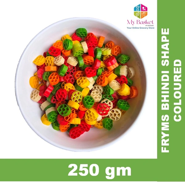 FRYMS BHINDI SHAPE COLOURED - 250GM